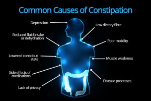 Causes communes de la constipation.