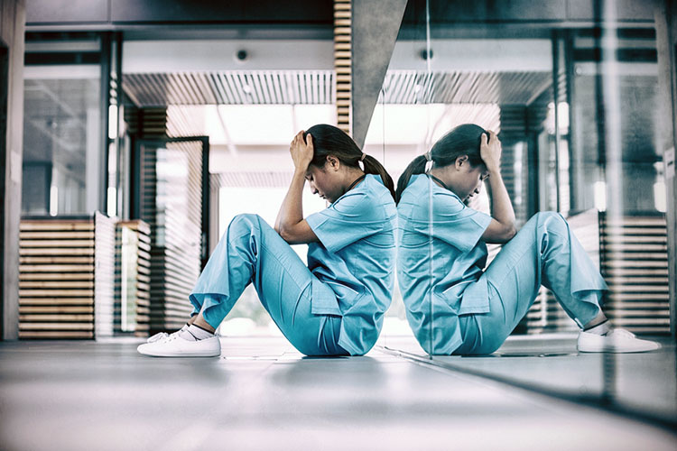 stressed nurse burnout