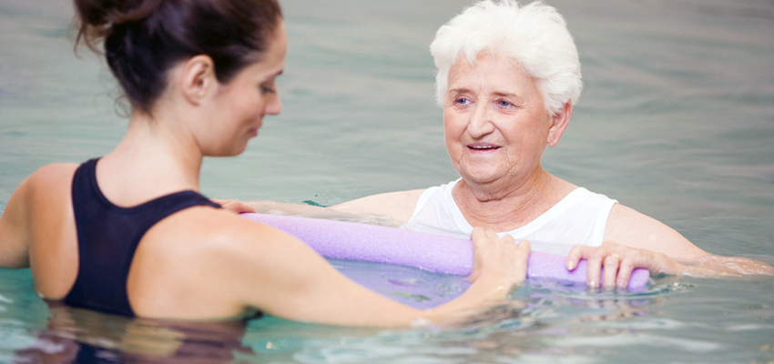 Cover image for article: Improving a Patient’s Strength and Range of Motion with Aquatic Therapy